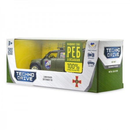 Автомодель TechnoDrive Шевроны героев Land Rover Defender 110 110 25 ОВДБр 1: 43 250289M Автомодель TechnoDrive Шевроны героев Land Rover Defender 110 110 25 ОВДБр 1: 43 250289M
