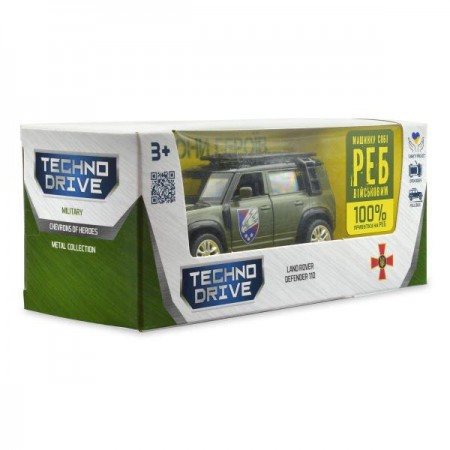 Автомодель TechnoDrive Шевроны героев Land Rover Defender 110 110 25 ОВДБр 1: 43 250289M Автомодель TechnoDrive Шевроны героев Land Rover Defender 110 110 25 ОВДБр 1: 43 250289M
