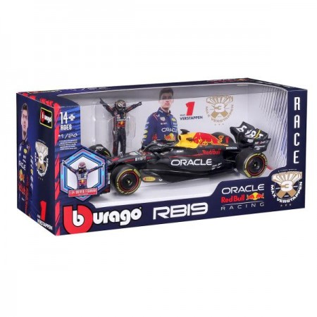 Автомодель з фігуркою - RED BULL RACING RB19 1: 24 18-28036 Автомодель з фігуркою - RED BULL RACING RB19 1: 24 18-28036