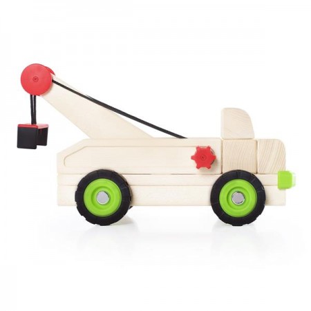 Большая машинка Guidecraft Block Science Trucks Эвакуатор деревянный 37 см G7532