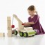 Велика машинка Guidecraft Block Science Trucks Стінобитна машина дерев'яна 45 см G7533