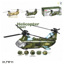 Вертолет военный BabyToys LD-177A со светом и музыкой