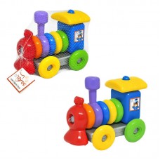 Развивающая игрушка Tigres Funny train 39757, 14 элементов, инерционная