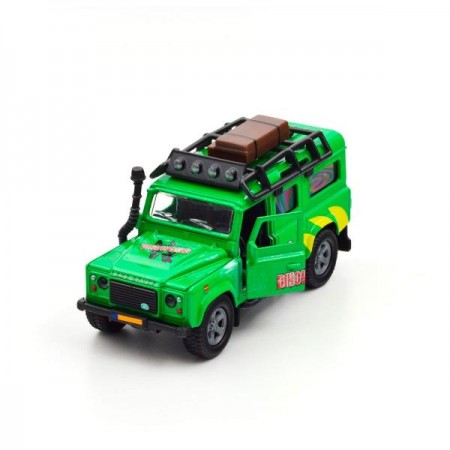 Игровой набор TechnoDrive Land Rover с прицепом и динозавром 29 см 520178.270