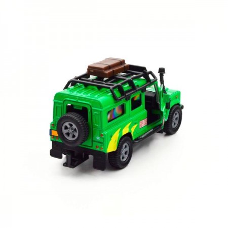 Игровой набор TechnoDrive Land Rover с прицепом и динозавром 29 см 520178.270