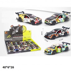 Металлическая машина BabyToys 3611C-2 инерционная открывающиеся двери