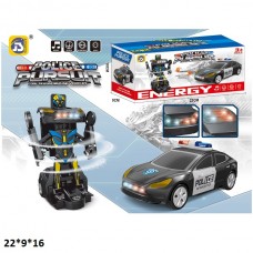 Машинка-трансформер полиция BabyToys 9932 со светом и музыкой Машинка-трансформер полиция BabyToys 9932 со светом и музыкой