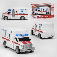 Инерционная машина скорая помощь BabyToys 1117-1 со звуком и светом Инерционная машина скорая помощь BabyToys 1117-1 со звуком и светом