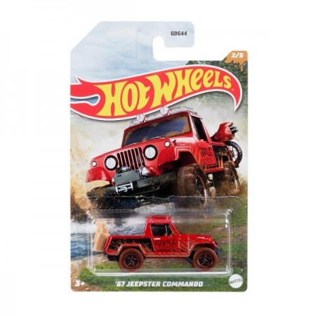 Машинка Hot Wheels Підкорювачі бездоріжжя 67 Jeepster Commando HFW36-HDH08 Машинка Hot Wheels Підкорювачі бездоріжжя 67 Jeepster Commando HFW36-HDH08
