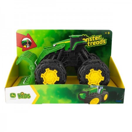 Машинка Трактор John Deere Kids Monster Treads з ковшем і великими колесами Машинка Трактор John Deere Kids Monster Treads з ковшем і великими колесами