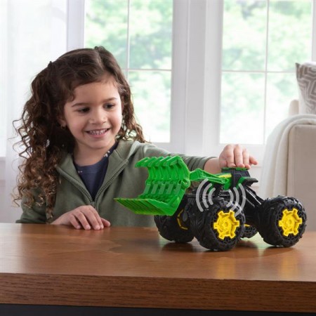 Машинка Трактор John Deere Kids Monster Treads з ковшем і великими колесами Машинка Трактор John Deere Kids Monster Treads з ковшем і великими колесами
