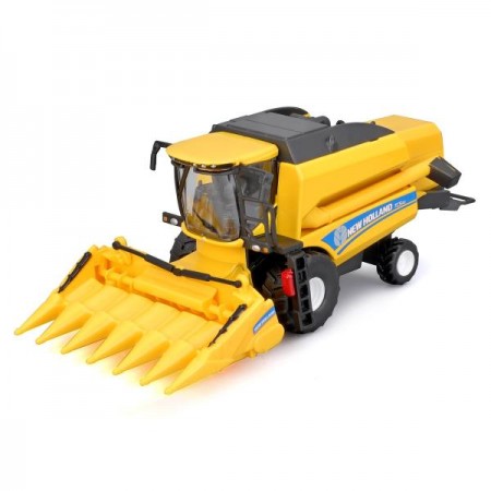 Модель Bburago Зернозбиральний комбайн New Holland TC5.90 з кукурузною жаткою 1: 32 18-31722 Модель Bburago Зернозбиральний комбайн New Holland TC5.90 з кукурузною жаткою 1: 32 18-31722