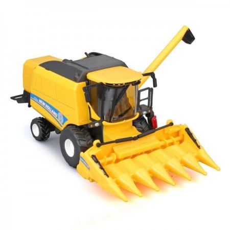 Модель Bburago Зернозбиральний комбайн New Holland TC5.90 з кукурузною жаткою 1: 32 18-31722 Модель Bburago Зернозбиральний комбайн New Holland TC5.90 з кукурузною жаткою 1: 32 18-31722