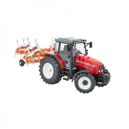 Модель Britains Трактор Massey Ferguson 6290 с культиватором 1: 32 Модель Britains Трактор Massey Ferguson 6290 с культиватором 1: 32