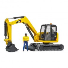 Модель Bruder Мини-экскаватор Cat с фигуркой 1: 16 