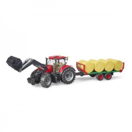 Модель Bruder Трактор Case IH Optum 300CVX із причепом для тюків 1: 16