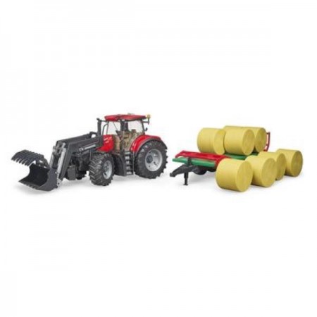 Модель Bruder Трактор Case IH Optum 300CVX із причепом для тюків 1: 16