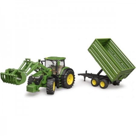 Модель Bruder Трактор John Deere с прицепом 1: 16 Модель Bruder Трактор John Deere с прицепом 1: 16