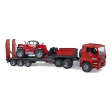 Модель Bruder Тягач MAN TGA з причепом та телескопічним навантажувачем Manitou MLT 633, 1: 16 Модель Bruder Тягач MAN TGA з причепом та телескопічним навантажувачем Manitou MLT 633, 1: 16