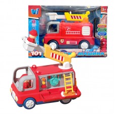 Пожарная машина WToys 11516 с музыкой и звуками украинским