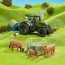Набор Britains Модель трактора Valtra с аксесуарами и фигурками 1: 32 Набор Britains Модель трактора Valtra с аксесуарами и фигурками 1: 32