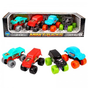  Набір машин "Міні траки" 9567 "Technok Toys", 4 машинки, в коробці