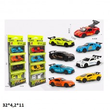 Набор машинок BabyToys 6413T металл инерционный 4 шт Набор машинок BabyToys 6413T металл инерционный 4 шт