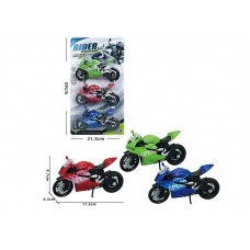 Набор мотоциклов инерционных BabyToys 8525-3, 3 шт