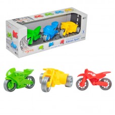 Набор мотоциклів Tigres Kids cars Sport 3 шт інерційні