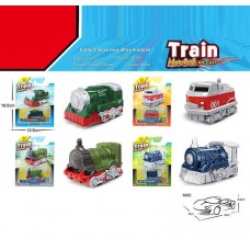 Поезд инерционный металлический BabyToys XG 879-001 микс видов