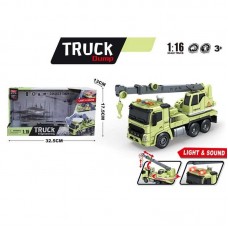 Игрушечный автокран BabyToys A 1110-25 со светом и звуками Игрушечный автокран BabyToys A 1110-25 со светом и звуками