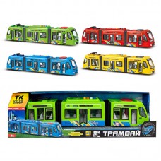 Игрушечный трамвай TK Group 60147 со звуком, 4 цвета