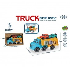 Трейлер BabyToys 933-882 с музыкой и сортером, 2 машинки Трейлер BabyToys 933-882 с музыкой и сортером, 2 машинки