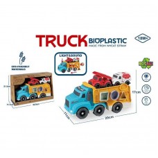 Трейлер с машинками BabyToys 933-884 AM звуки и свет Трейлер с машинками BabyToys 933-884 AM звуки и свет