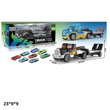 Трейлер-автовоз BabyToys 6704 металлический з машинкою Трейлер-автовоз BabyToys 6704 металлический з машинкою