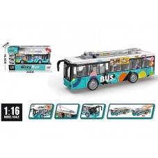 Инерционный троллейбус BabyToys A 1119-10 пластмассовый Инерционный троллейбус BabyToys A 1119-10 пластмассовый