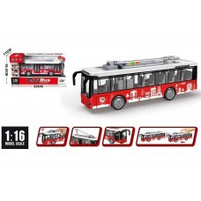 Инерционный троллейбус BabyToys A 1119-8 пластиковый Инерционный троллейбус BabyToys A 1119-8 пластиковый
