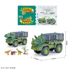 Грузовик-динозавр BabyToys 3686-10 с аксессуарами инерционный Грузовик-динозавр BabyToys 3686-10 с аксессуарами инерционный