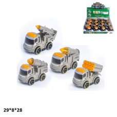 Набор инерционных игрушек военная техника BabyToys 6699B, 4 вида