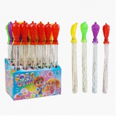 Мильні бульбашки LK 76812 "WToys", ЦІНА ЗА 24 ШТУКИ В БЛОЦІ, "Фрукти", висота 36см, в коробці