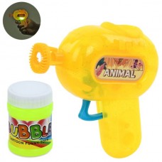 Мильні бульбашки 1140-1 пістолет, 11см, механічний, світло, запаска 6см, на бат(табл)