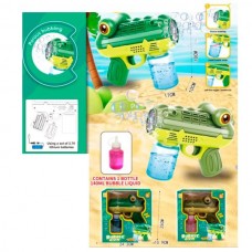 Пистолет для мыльных пузырей BabyToys 25013B крокодил со светом