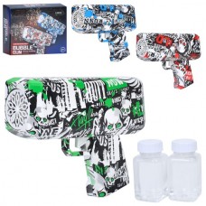 Пистолет для мыльных пузырей BabyToys 922-818-1B, 20см, запаска