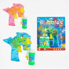 Пистолет для мыльных пузырей BabyToys 608 D со светом 2 цвета Пистолет для мыльных пузырей BabyToys 608 D со светом 2 цвета