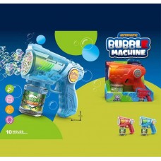 Пистолет для мыльных пузырей BabyToys 8899-11D автоматический со светом Пистолет для мыльных пузырей BabyToys 8899-11D автоматический со светом