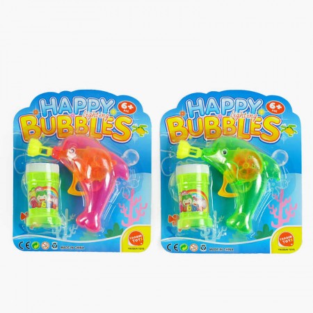 Пистолет с мыльными пузырями BabyToys 9907 A механический 2 цвета