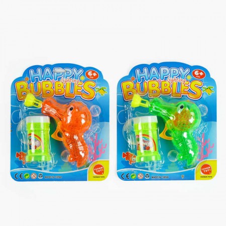 Пистолет детский с мыльными пузырями BabyToys 9908 A механический