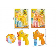 Пистолет для мыльных пузырей BabyToys механический 2 цвета