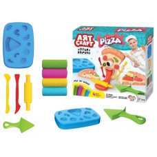 Набор теста для лепки пицца Art Craft, 200 г, с формами и инструментами, Art Craft 03555