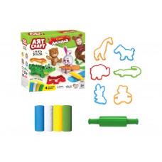 Набор для лепки животных Funny Animals, 4 цвета теста, с формами, ART CRAFT 03697